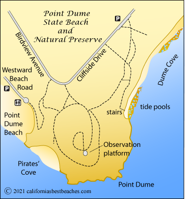 Point Dume map, Los Angeles County, CA