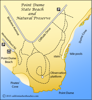 Point Dume map, Malibu, Los Angeles County, CA