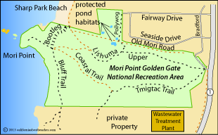 Mori Point Trail Map Pacifica Beach Activities - California's Best Beaches - Mobile