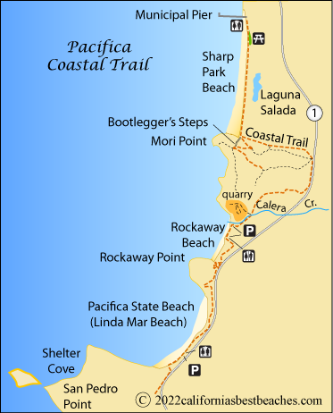 Pacifica Coastal Trail  map, Pacifica, CA