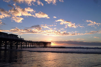 Crystal Pier, Pacific Beach, San Diego County, California