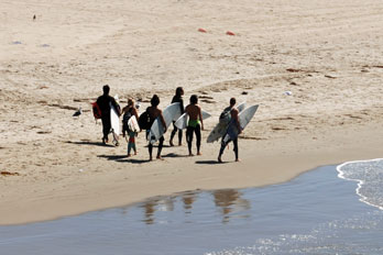 surfers, California