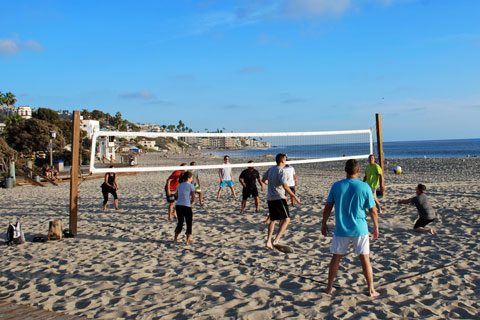 volleyball at Laguna Beach, CA