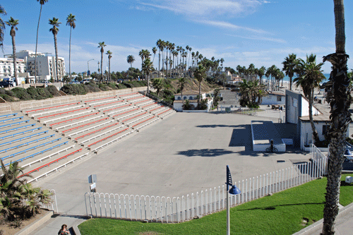 Oceanside Beach stage, San Diego County, CA