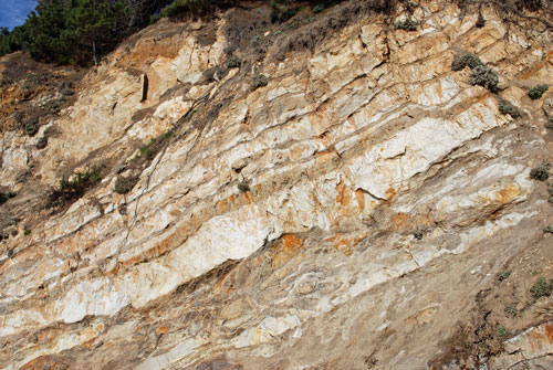 cliffs at Bowling Ball Beach, Mendocino County, CA