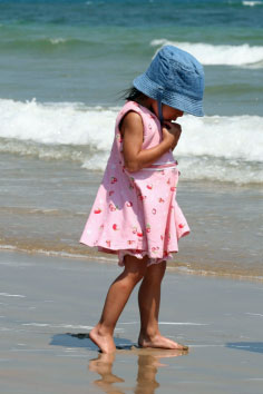 girl on beach