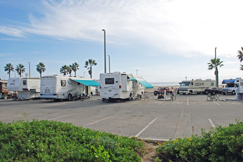 Sunset Vista RV Park at Huntington Beach, Orange County, California