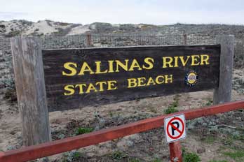 Salinas River State Beach Sign, CA