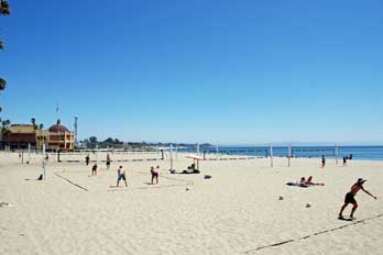 Volleyball courts, Santa Cruz Beach, Santa Cruz, CA