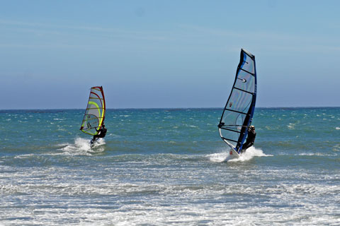 windsurfers, Santa Barbara County, CA
