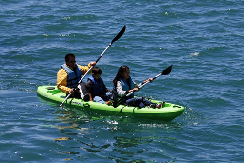 kayaking on Morro Bay, CA
