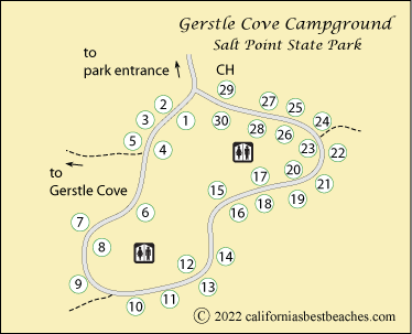 Gerstle Cove Campground Map All information about covid