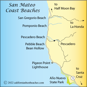 San Mateo coast beaches, San Mateo County, CA