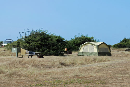 Gold Bluffs Beach Campground, Humboldt County, CA