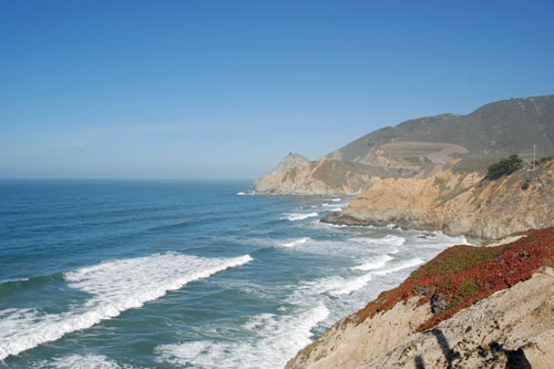 Coastline near Montara Beach, California